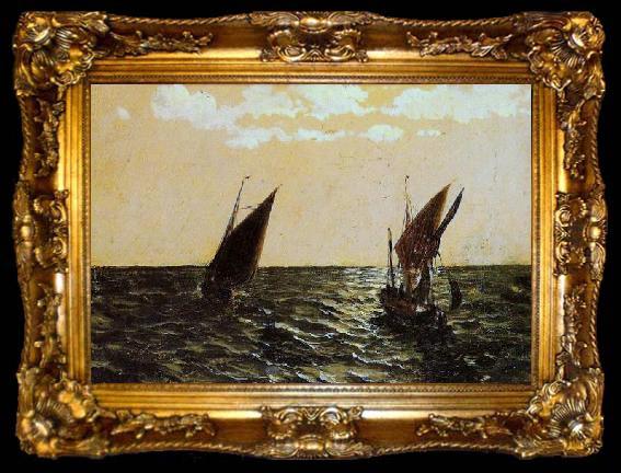 framed  Eduardo de Martino Seascape, ta009-2